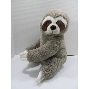 Wild Republic 10” Gray Sloth Plush Ecokins Stuffed Animal Soft Toy